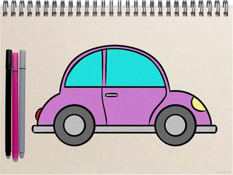 cute car drawing|easy car drawing for kids.